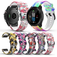 22mm 26mm Quickfit Printed Camouflage Strap For Garmin Fenix 7X 7 6X Pro 5X 5plus 945 MK1 3HR Tactix 7 Pro Strap