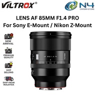 Viltrox AF 85mm F1.4 Pro Full-Frame Lens for Sony E-Mount / Nikon Z-Mount