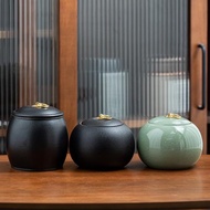 哥窯陶瓷茶葉罐大小號密封罐家用普洱茶葉儲存罐中式茶葉盒存茶罐