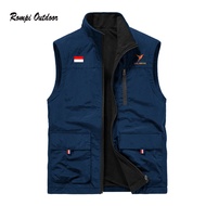 Custom lalamove logo men's vest waterproof men's lalamove parachute vest taslan lalamove premium ves