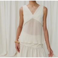 nine studio Ame top in ivory