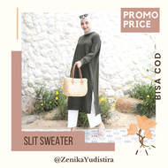 Elysa Tunik Rajut / Atasan Rajut / Sweater Rajut / Baju Rajut Wanita / Baju Rajut Korea / Pakaian Ra