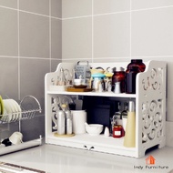 Indy Furniture MATA ชั้นวางของแบบพกพา ลายฉลุพลาสวูด กันน้ำ สำหรับทุกมุมบ้าน ขนาดกะทัดรัด