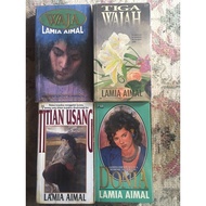 Preloved novel Creative lama murah : Tiga wajah & Waja / Donia / Titian Usang by Lamia Aimal