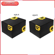 [pugwsl] Jump Box Plyometric Box Exercise Box Training Box Step Box with Comfortable Padding for Fit