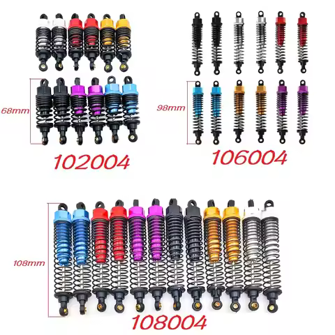 RC 102004 106004 108004 Alum Shock Absorber 2Pcs For 1/10 HSP 94101 94102 94103 94123 94107 94111 94