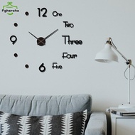 3D Luminous Wall Clo Frameless Acrylic DIY Digital Clo Wall Stiers Mute Clo For Living Room Bedroom 