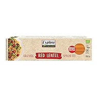 Explore Cuisine Organic Spaghetti Made of Red Lentils - Gluten-Free Pasta Made from Lentil Flour, Vegetable Protein Pasta without Additives, Ideal for Celiac Disease, Vegan, 250 g