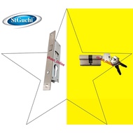 St Guchi SGML H1689 SS Single Mortise Hock Lock + Double & Key Profile Cylinder SGEP-D3535 (70mm)