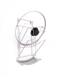 304不鏽鋼製鍋蓋架　最上層可融通放置炒菜鍋蓋　湯鍋蓋