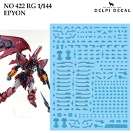 WATER DECAL [DELPI] 422 422H/422N RG EPYON 1/144 [WATER DECAL]