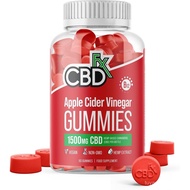 CBDfx 1500mg CBD Cuka Apel 1000mg ACV 25mg CBD setiap Gummy + B12 60x Botol ()