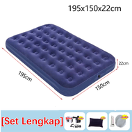 ✅Beli 1 Gratis 5✅Kasur Angin Queen Size kasur portable Travelling Kasur Tiup Biru Kasur Angin Double