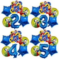 15Pcs/set Snow White Foil Helium Number Balloons Princess Snow White Birthday Party Aluminum Film Ba