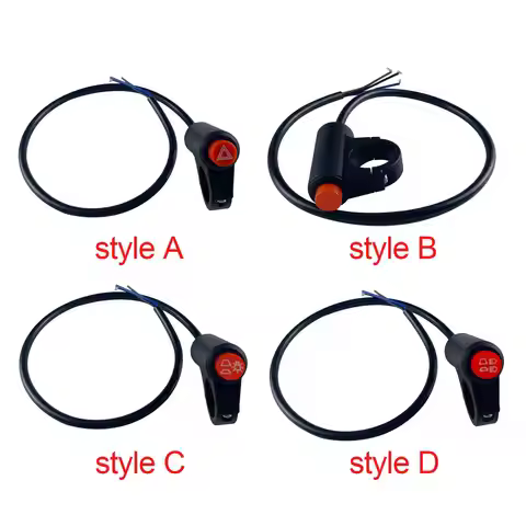 Motorcycle Hazard Button Handlebar Mount Switch for Motorbike Parts