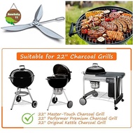 NBBY One-Touch Cleaning System Kit Design for Weber Kettle Grill,for 7444 Weber Grill Replacement Pa