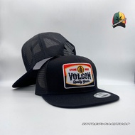 หมวก หมวกแก๊ป หมวกแก๊ปผู้ชาย หมวก หมวกตาข่าย หมวกวินเทจ โลโก้ VOLCOM Vintage Snapback HIPHOP หมวกเต็