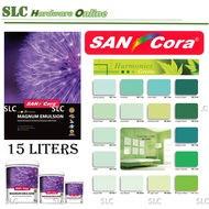 SANCORA Magnum Emulsion Interior &amp; Exterior Paint (Greens) @ 1 Liter / 5 Liter / 15 Liter
