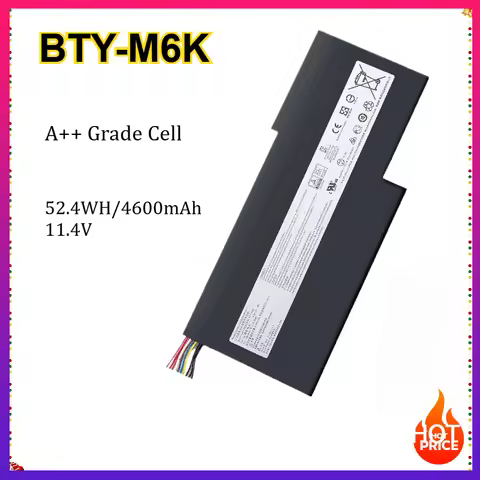 BTY-M6K Laptop Battery for MSI MS-17B4 MS-16K3 GF63 Thin 8RD 8RC GF75 3RD 8RC 9SC GF65 9SE/SX 10SDR