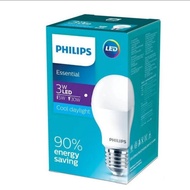PUTIH Philips Essential LED Bulb 3W White CDL 3W Watt 3Watt Original
