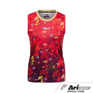 ARI WOMEN'S CNY 2024 RUNNING TANK -  RED/BLACK/GOLD เสื้อวิ่งผู้หญิงแขนสั้น อาริ  สีแดง