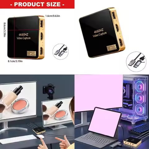 USB3.0 Video Card Plugs Play for 4K Resolution at 60Hz Featuring Passthrough Enable Function 3840x21