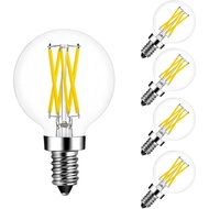 Dimmable G16.5 LED Light Bulb,E12 Candelabra 60 Watt LED Edison Bulbs,4000K Natural White, E12 G16 1