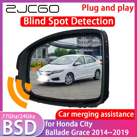 ZJCGO for Honda City Ballade Grace 2014-2019 Blind Spot Detection Car BSD BSA BSM System Driving War