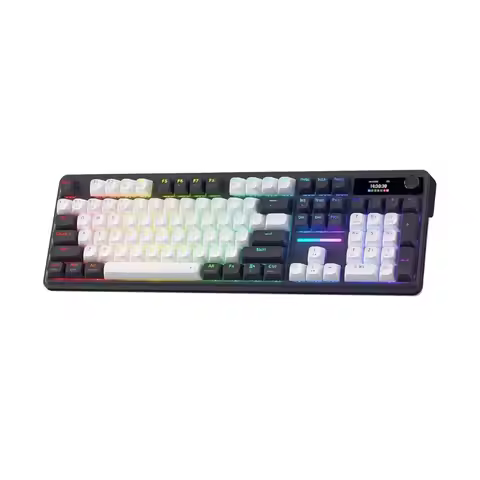 Redragon K762 Wireless Gasket Gaming Keyboard,104 Keys Mechanical Keyboard, Easy-Control 1.14’’ TFT 