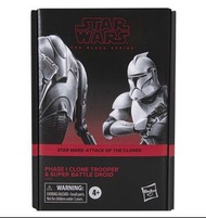 Star Wars 3.75 Vintage Phrase I Clone Trooper Super Battle Droid Attack of the Clones