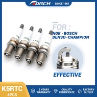 4PCS Spark Plug Torch K5RTC Replace for BKR5ES BKR5E BKR5EZ 815GP Denso K16PR-U RENAULT 7700101401 K