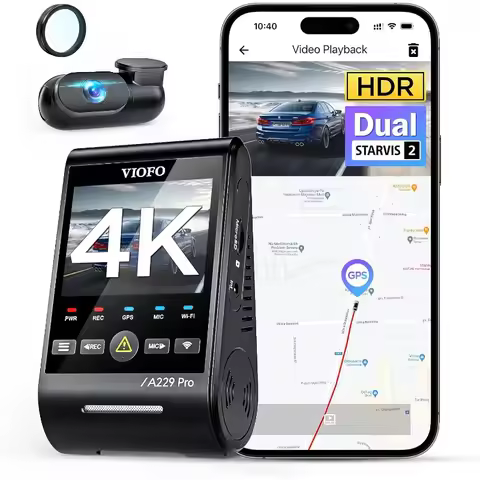 A229 Pro 4K HDR Dash Cam, Dual STARVIS 2 IMX678 IMX675, 4K+2K Front and Rear Car Camera, 2 Channel w
