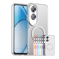 For OPPO A60 Case Cover OPPO A60 A 60 Capas Bumper Armor Transparent Wireless Charging Annular Magne