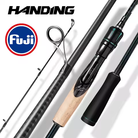 HANDING Magic L Spinning Casting Fishing Rod 1.98-2.44M Fuji O+A Guide Rings 30+24T Carbon Fiber Lur