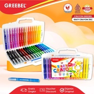 GREEBEL Silky Crayon 36 Warna / Silky Crayon 36 Set Colours / Crayon Halus Mewarnai