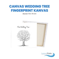 UNGU Canvas Wedding Tree Canvas Fingerprint Guest Book Unique Guest Book Guest Tree Painting Invitat