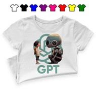 Ai Chatgpt Plus Chat Gpt Robot Tshirt Unisex Boy Kid Dress Kanak Baju Cotton Girl Budak Tee Kemeja