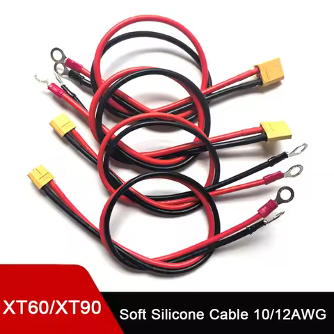 XT60 X90 to M8 O Ring Eyelet battery terminals Plug Connector Cable 10/12AWG Charger Side Power for 