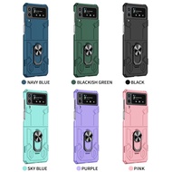 Armor Casing for Samsung Galaxy Z Flip 4 Z Flip 3 Durable Classic Z Flip5 Z Flip6 With Ring Holder P