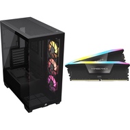 [Set Purchase] CORSAIR iCUE LINK 3500X RGB Tempered Glass Mid Tower PC Case Black CC-9011280-WW + DD