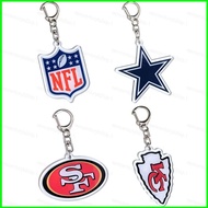 G2P NFL rugby team acylic keychain key holder New England Patriots San Francisco 49ers Green Bay Pac
