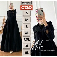 HITAM Newest Jumbo Black Mother's Eid Dresses 2024 2XL 3XL 4XL XXL XXXL 5L LD 120 130 140