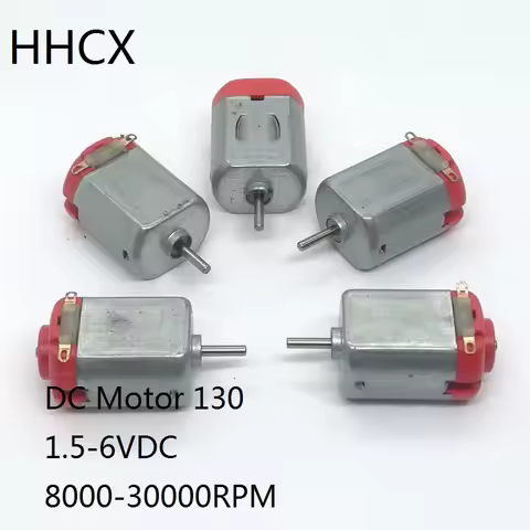 1 2 5PCS DC Motor FA-130 1.5-6VDC 16500RPM Brand New Motor 130 For DIY Electric Car/Fan