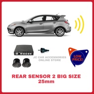 Universal Parking Sensor Rear 2PCS 25mm Black Car Vehicle Parking Safety Sensor