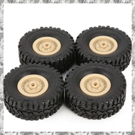 [I O J E] 4Pcs  Rim Tire Tyre for RC 1/16 Climbing Crawler Car  B-1/B-24/C-14/C-24/B-16 Truck Model 