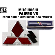 MITSUBISHI PAJERO V6 front grille MITSUBISHI logo emblem