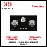 OTIMMO BY EUROPACE EBH6391S 3 BURNER GAS HOB SCHOTT GLASS - 2 YEARS MANFUACTURER WARRANTY + FREE DELIVERY