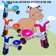 MUSICAL COW BIKE CHILDREN'S TOY Children's Push Bike Toy/ - Tricycle - Toddler Bike