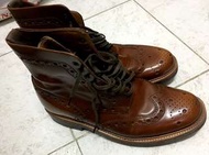 Grenson Leather Brogue Boots (Honey) UK8.5 = US9 (danner, white's, red wing, wesco)
