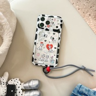iPhone 17 Pro max Dalmatian dog pattern TPU material IMD process phone case